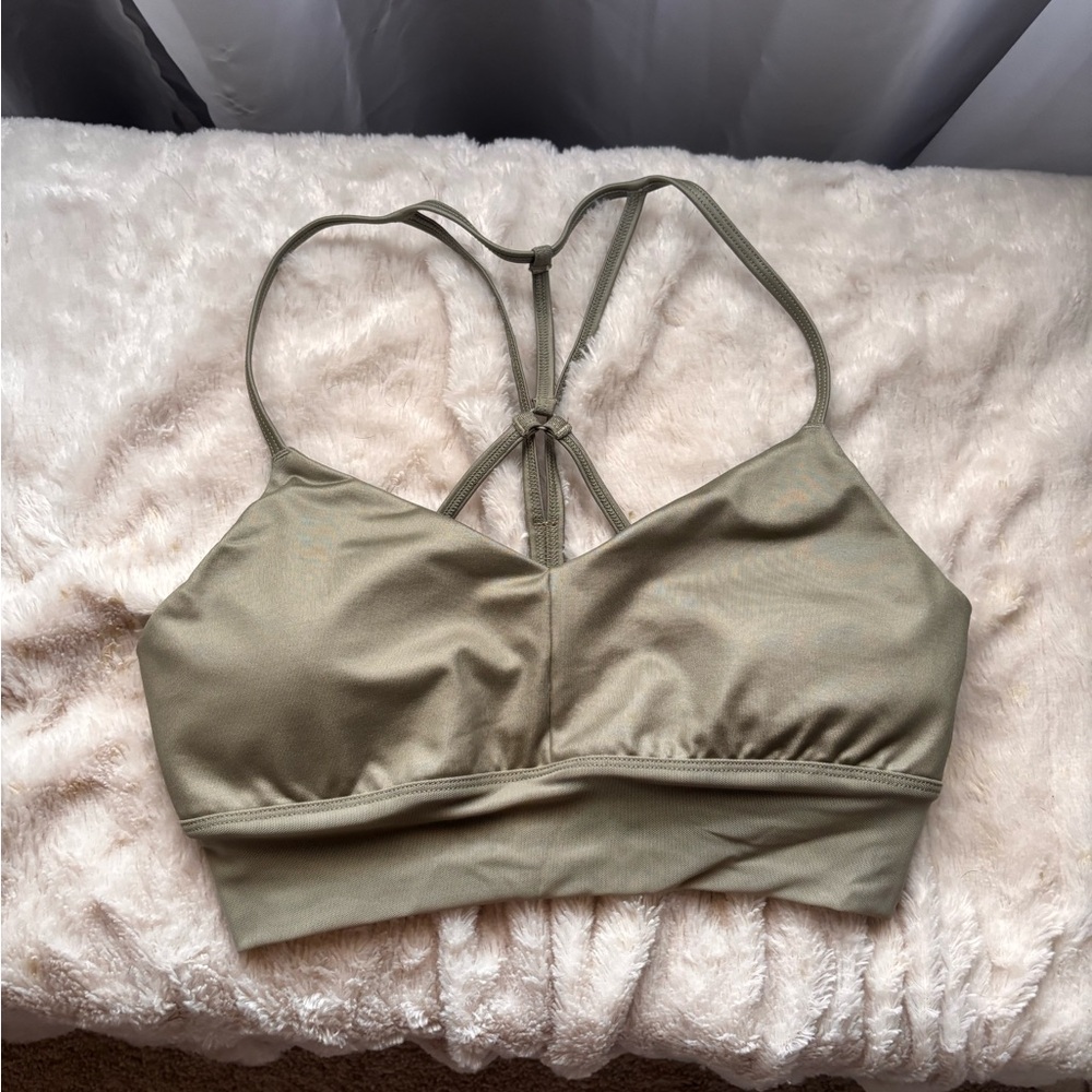 Olive Green Strappy Bralette